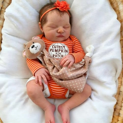 Anano Reborn Baby Doll - 19 inch Full silicone vinyl Girl Ages 3+