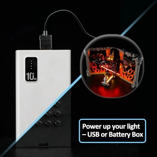 LED Light for LEGO 10367 Icons The Lord of the Rings: Balrog Bookend Building Blocks Model