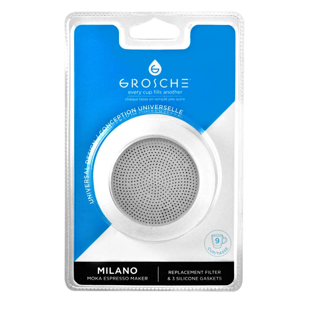 GROSCHE Milano - 9 Cup Silicone Gasket & Filter Kit