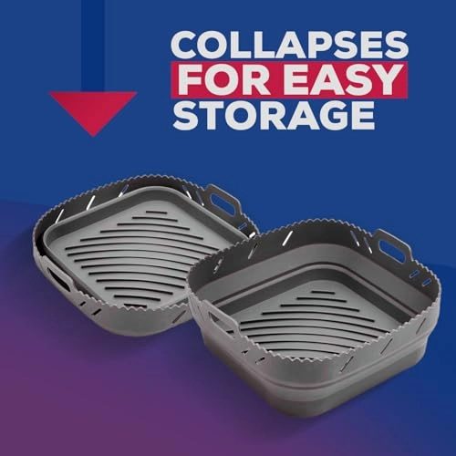 Collapsible Square Air Fryer Liner - Silicone