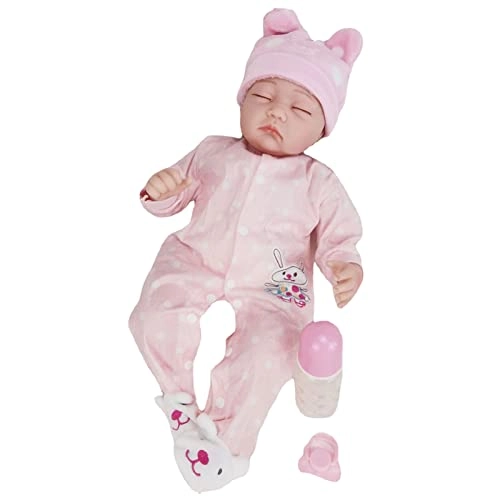 Reborn Baby Doll - 55cm Soft Silicone Limbs Cloth Body