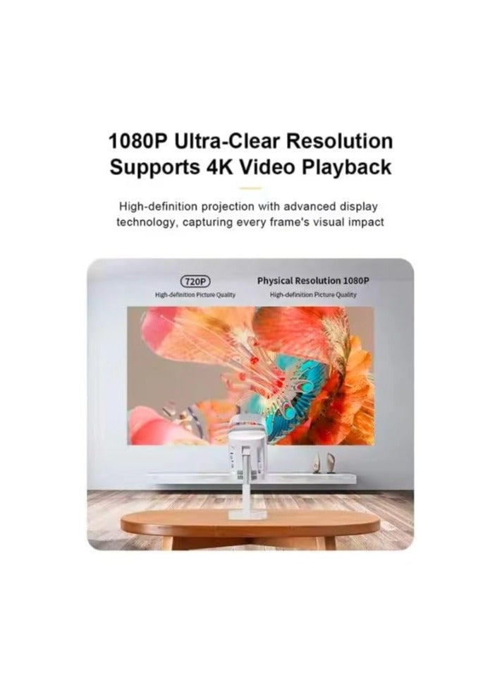 A10 Android Smart LED Projector with 5G WiFi Auto Focus,Max 4K,Wireless Mirror Phone Projectors