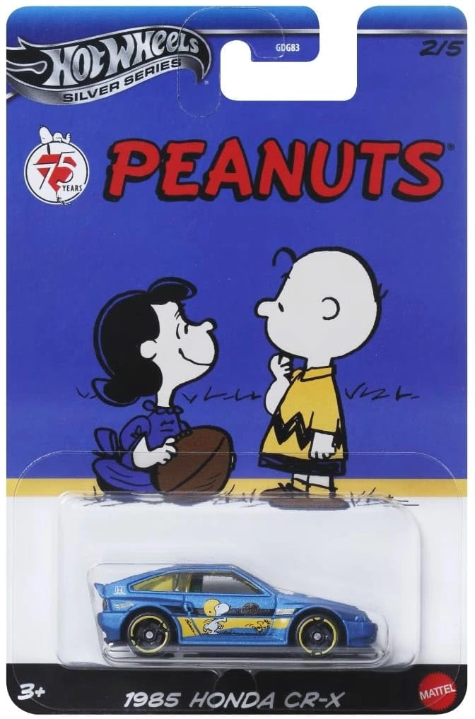 Hot Wheels Peanuts 1985 Honda CR-X - 1:64 5pcs