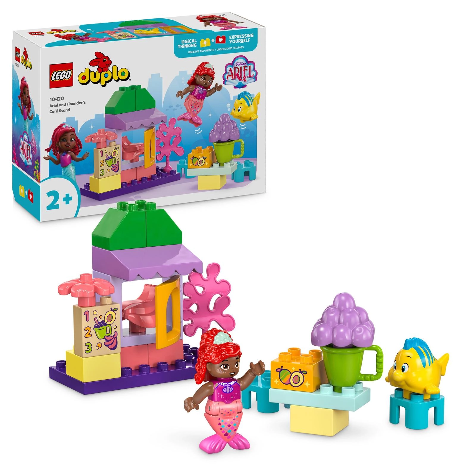 COLOR LAND CHILDRENS TOYS CENTER LLC DUPLO Disney Ariel And Flounder’s Café Stand (10420)