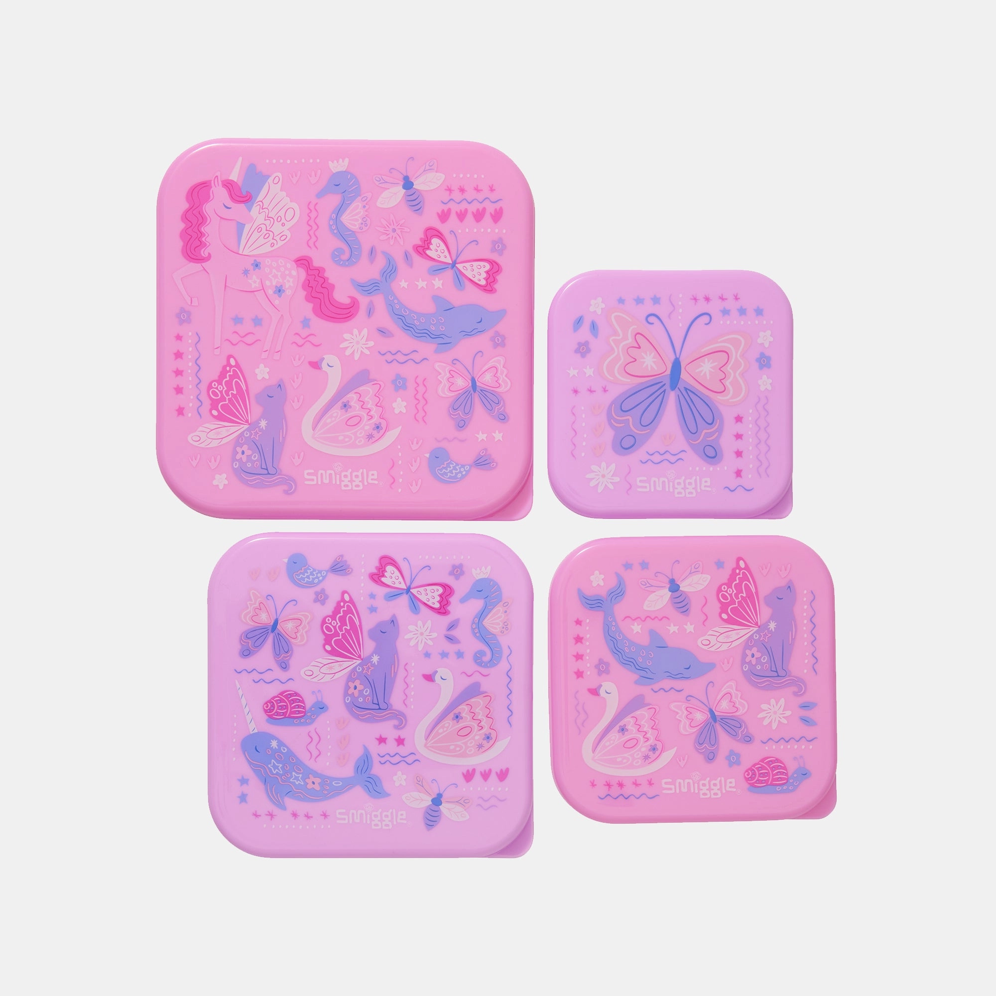 Smiggle Realm - Pink 4 In 1