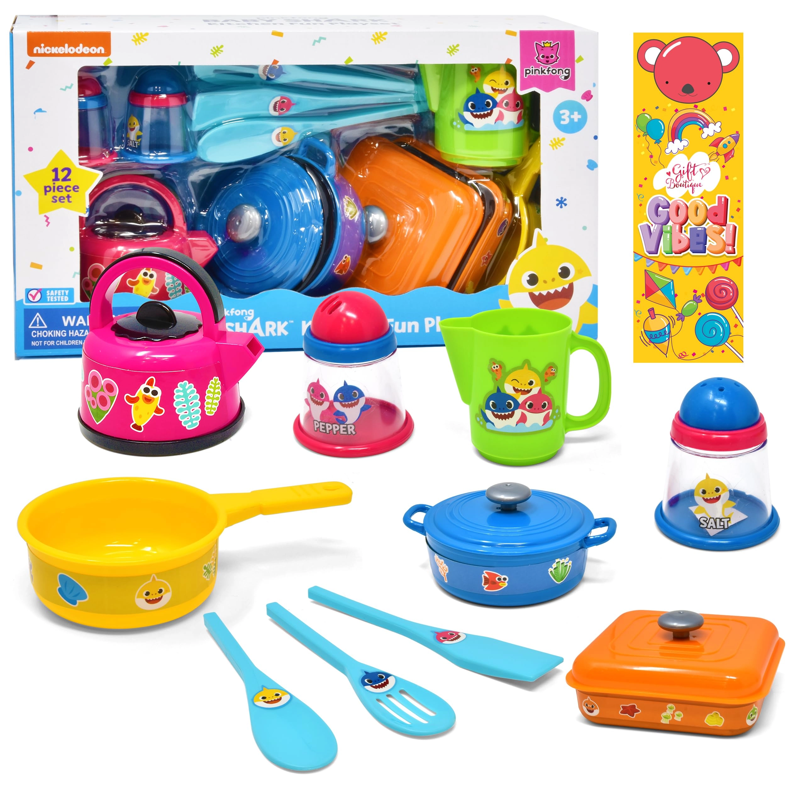 Baby Shark Kitchen Playset - Pots and Pans Pretend Play