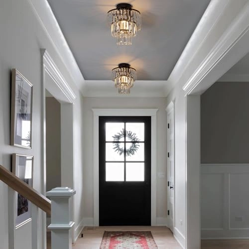Modern Crystal Ceiling Light