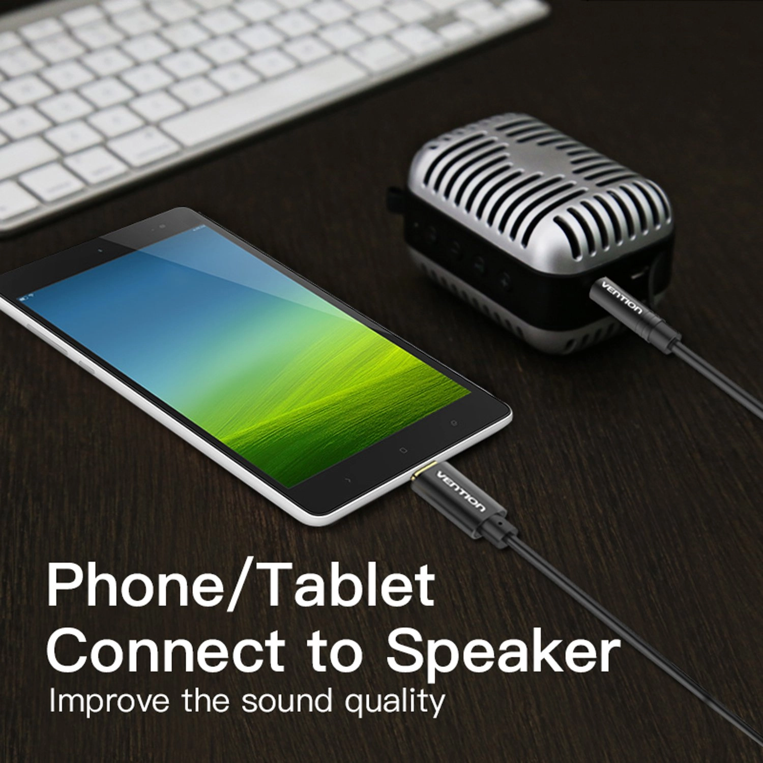 Type-C to 3.5mm Male Spring Audio Cable - 1.5 m