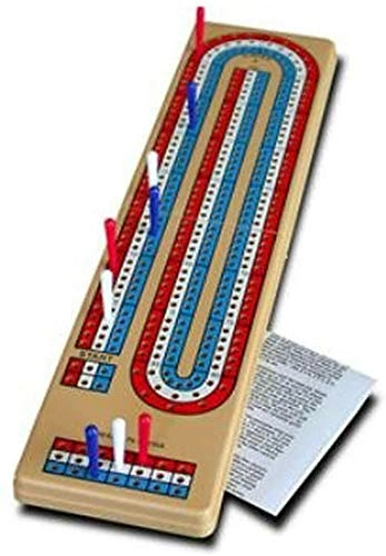 Folding Cribbage Board - 12" 3 Track