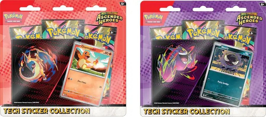 Pokémon Mega Evolution - Ascended Heroes Tech Sticker Collection