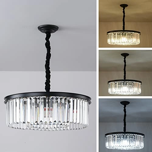 Modern Crystal Chandelier - Dimmable