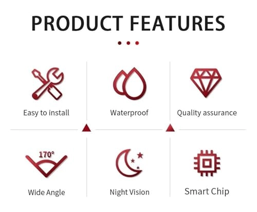 Rear View Camera Fisheye - Night vision Wired 1080P