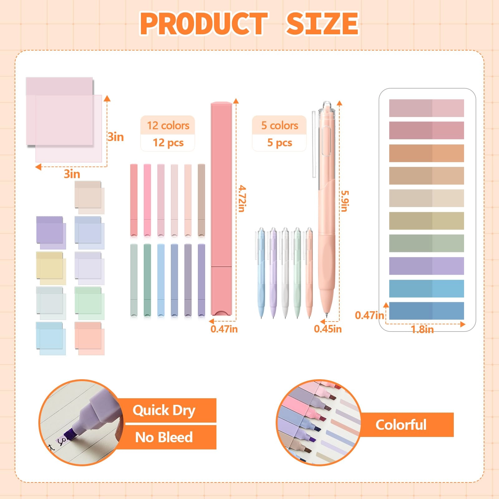 Book Annotation Kit - 39 Pcs