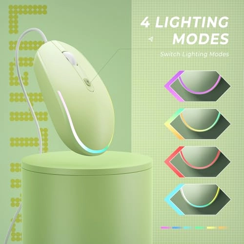 Wired LED RGB Backlit Mouse - USB