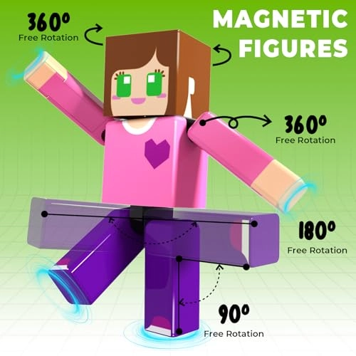 Magnetic Blocks - 6 Figures 210pcs