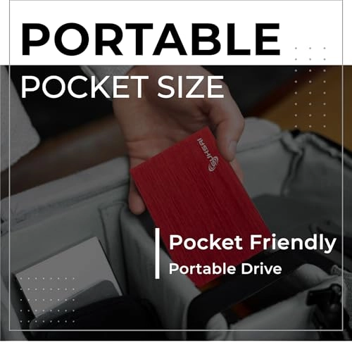 Portable External Hard Drive - 1TB HDD