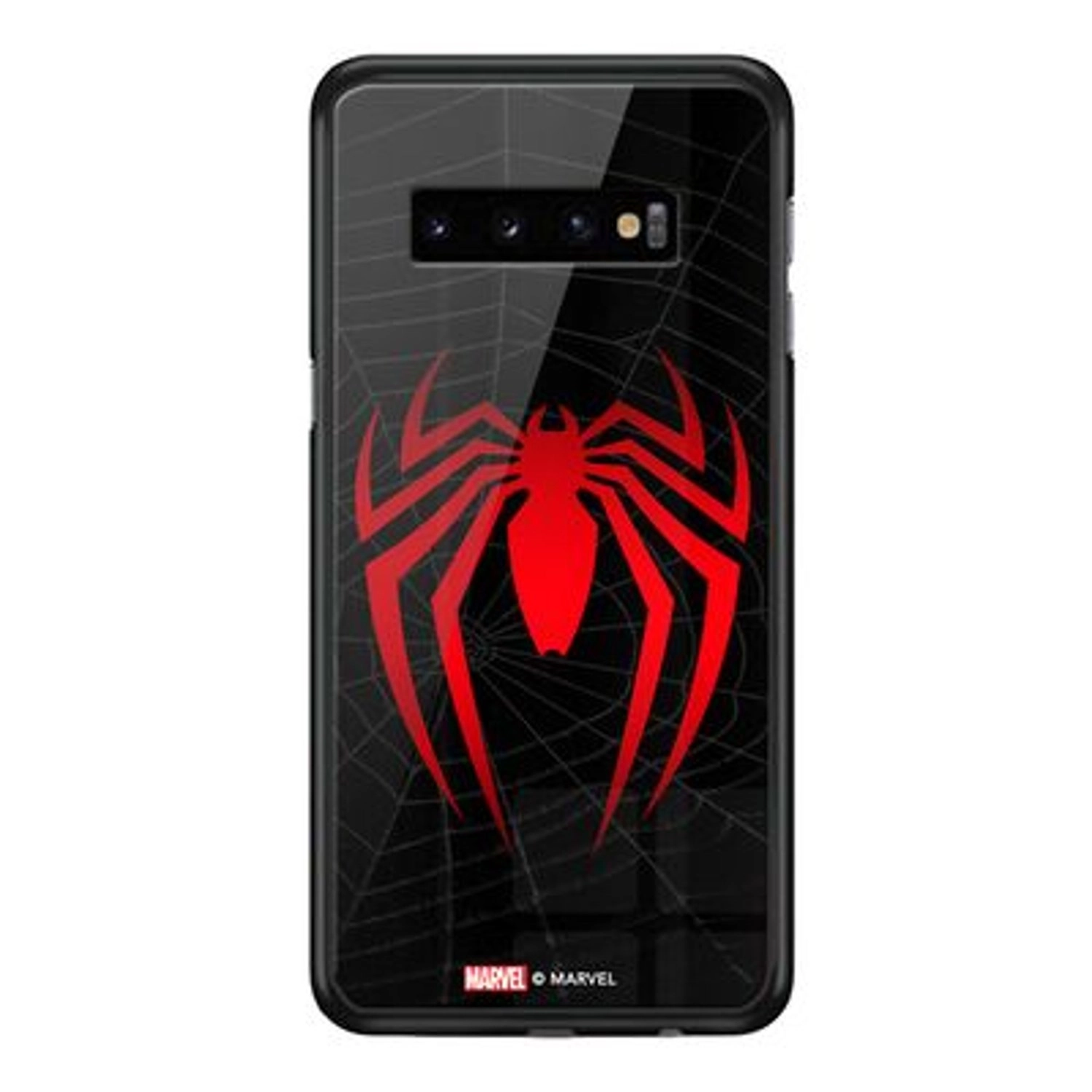 Spiderman Red Logo Back Case for Galaxy S10 Plus