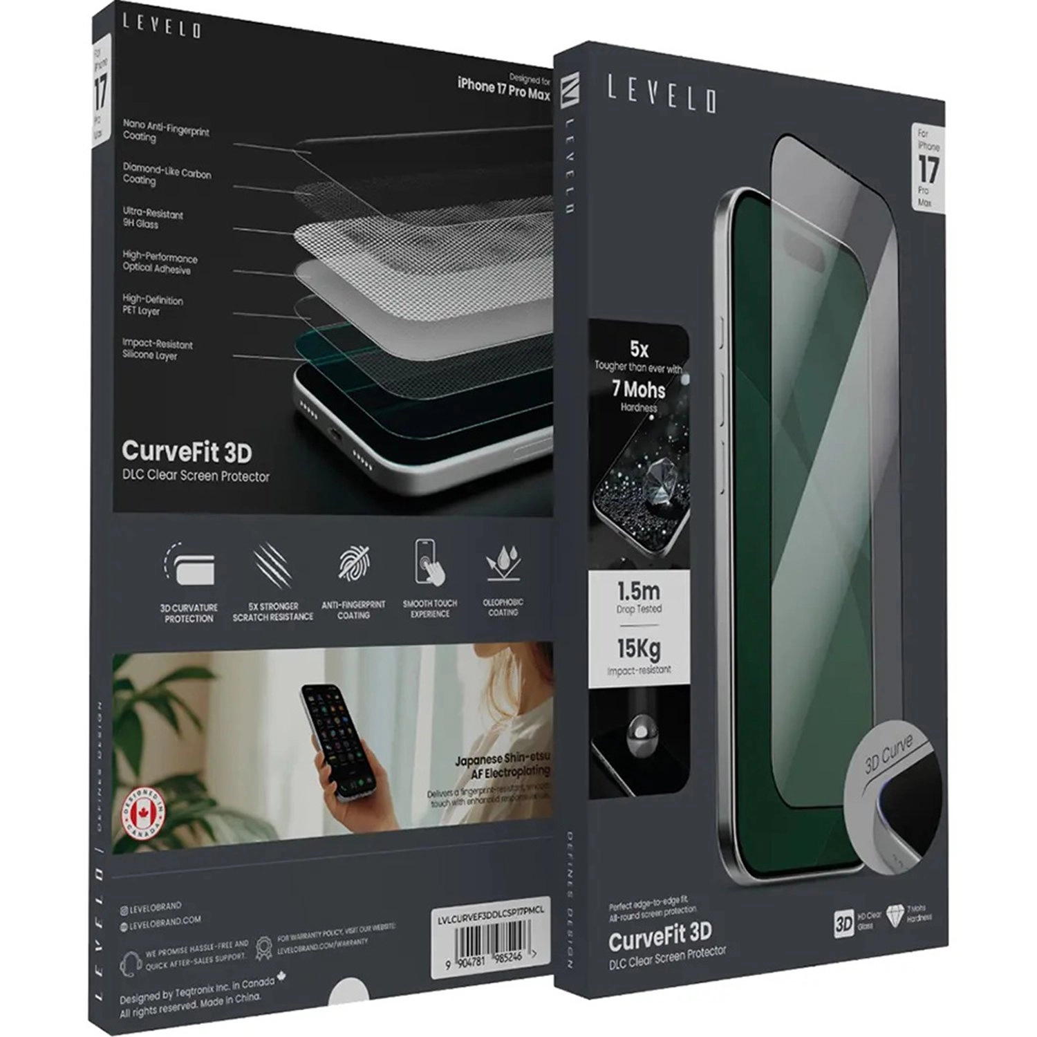 Clear PET Screen Protector for iPhone 17 Pro Max