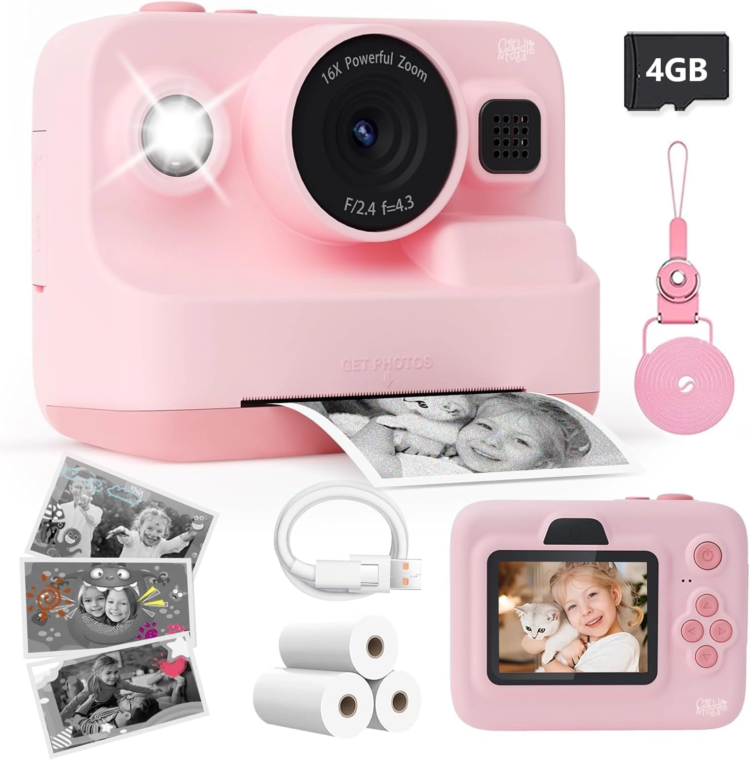 DC-C001 - 2.4 Inch Screen Instant Print Purple