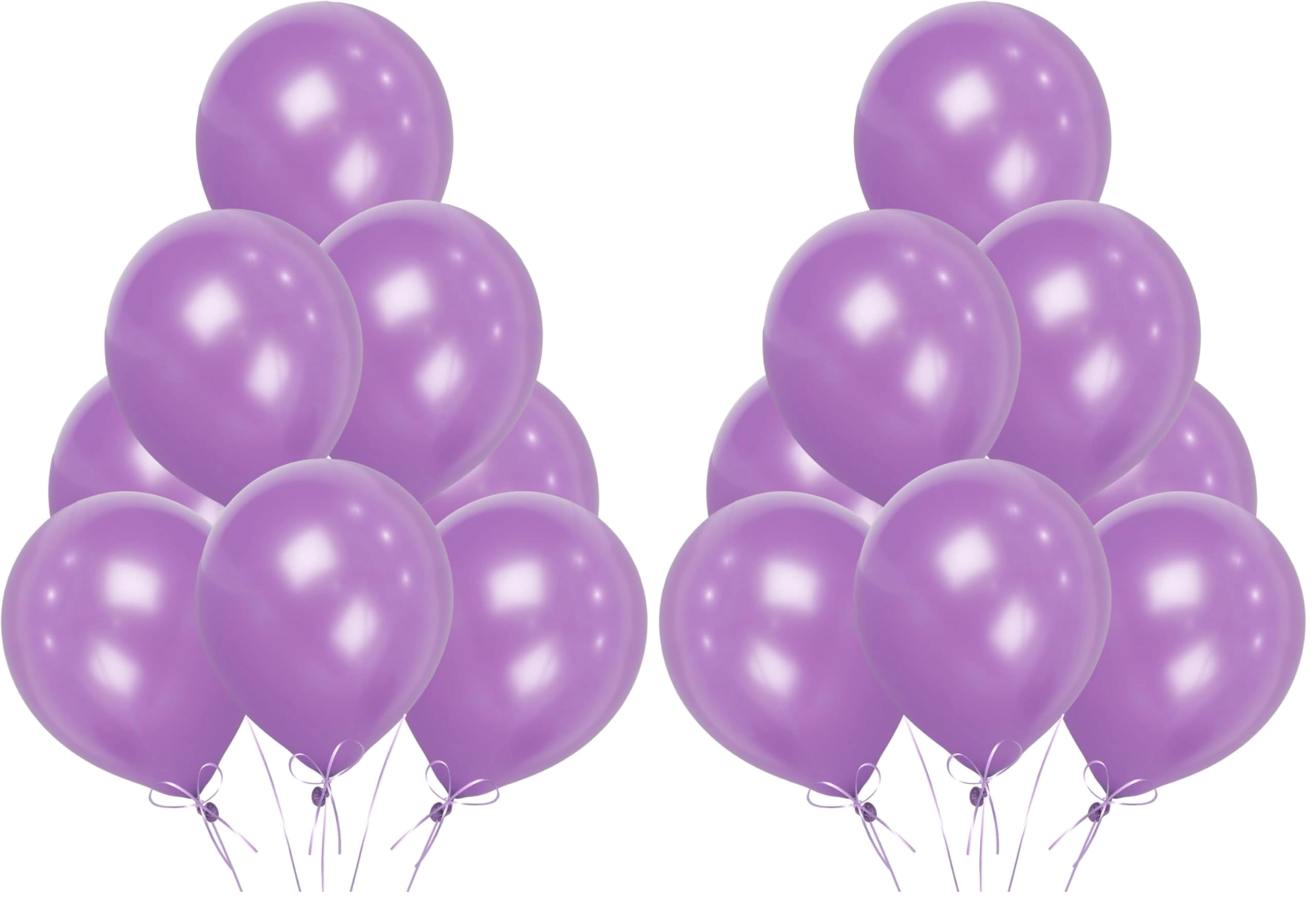 Shatchi Ltd Purple Balloons - 200 Pack Birthday