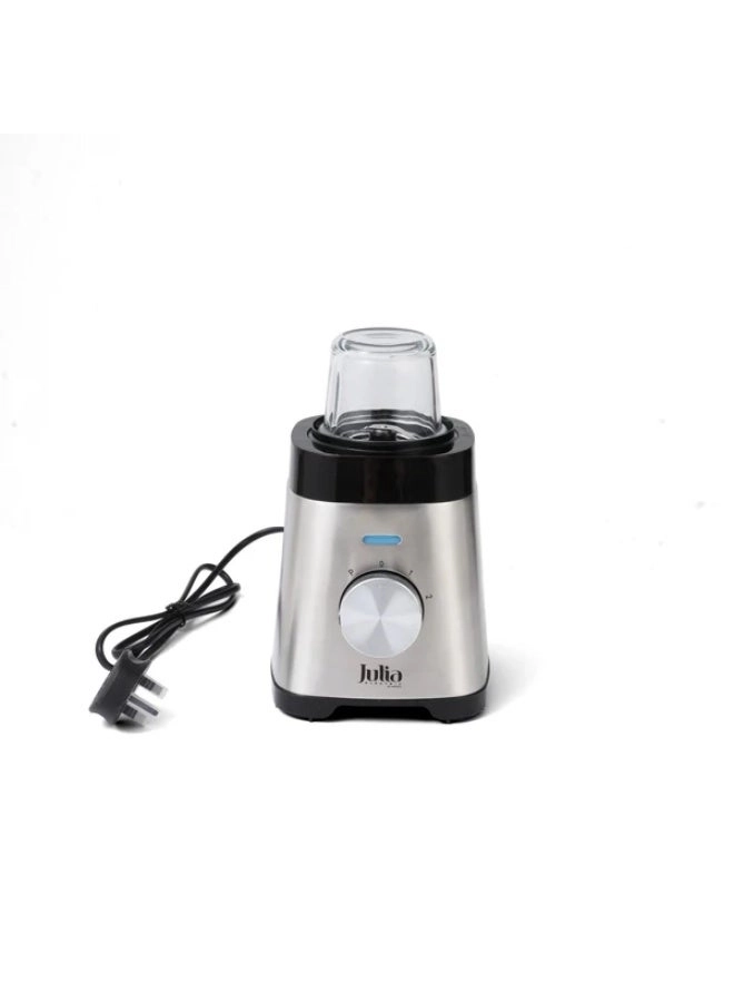 2-in-1 Electric Blender - Stainless Steel Design