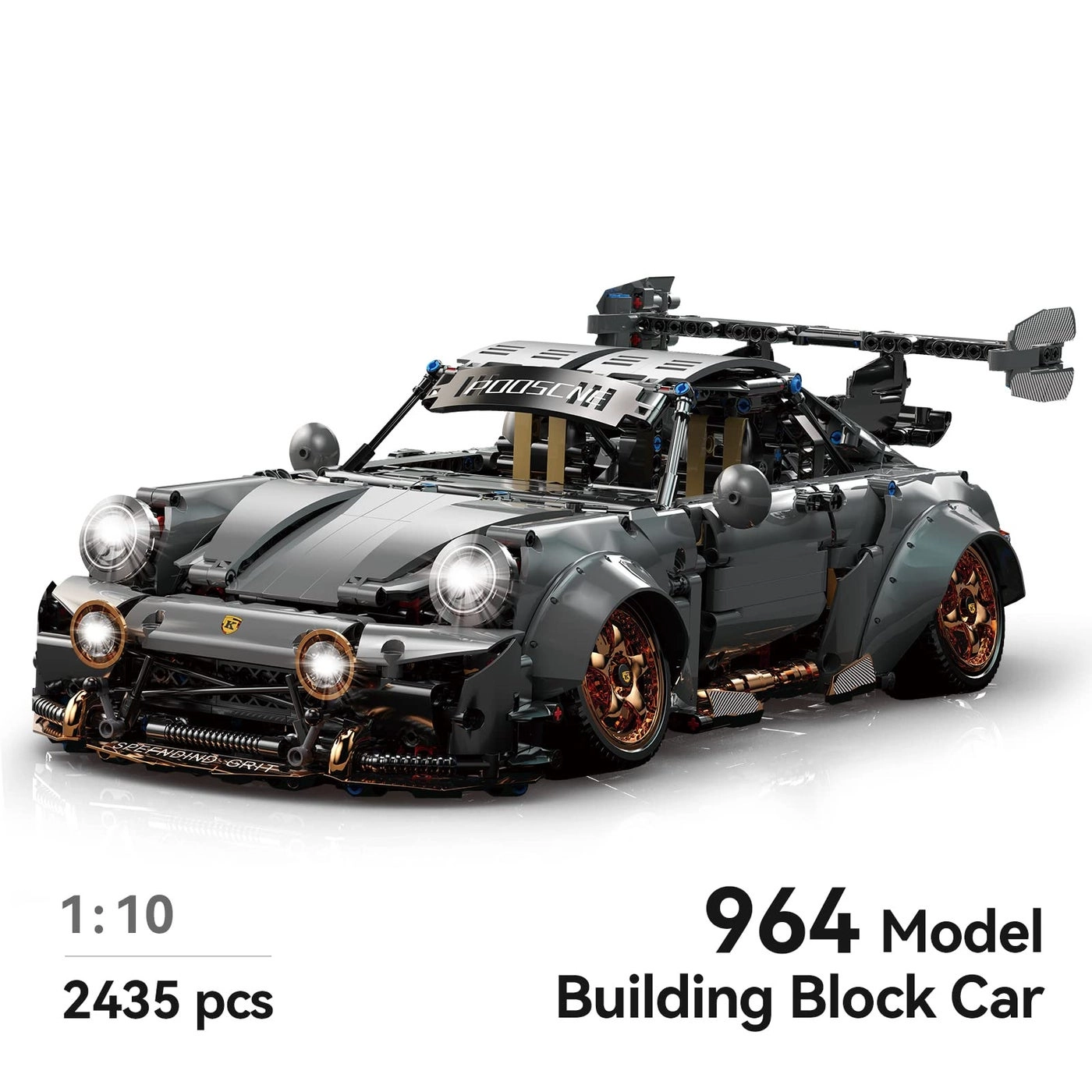 Race Car Building Set - 1:10 scale Gray