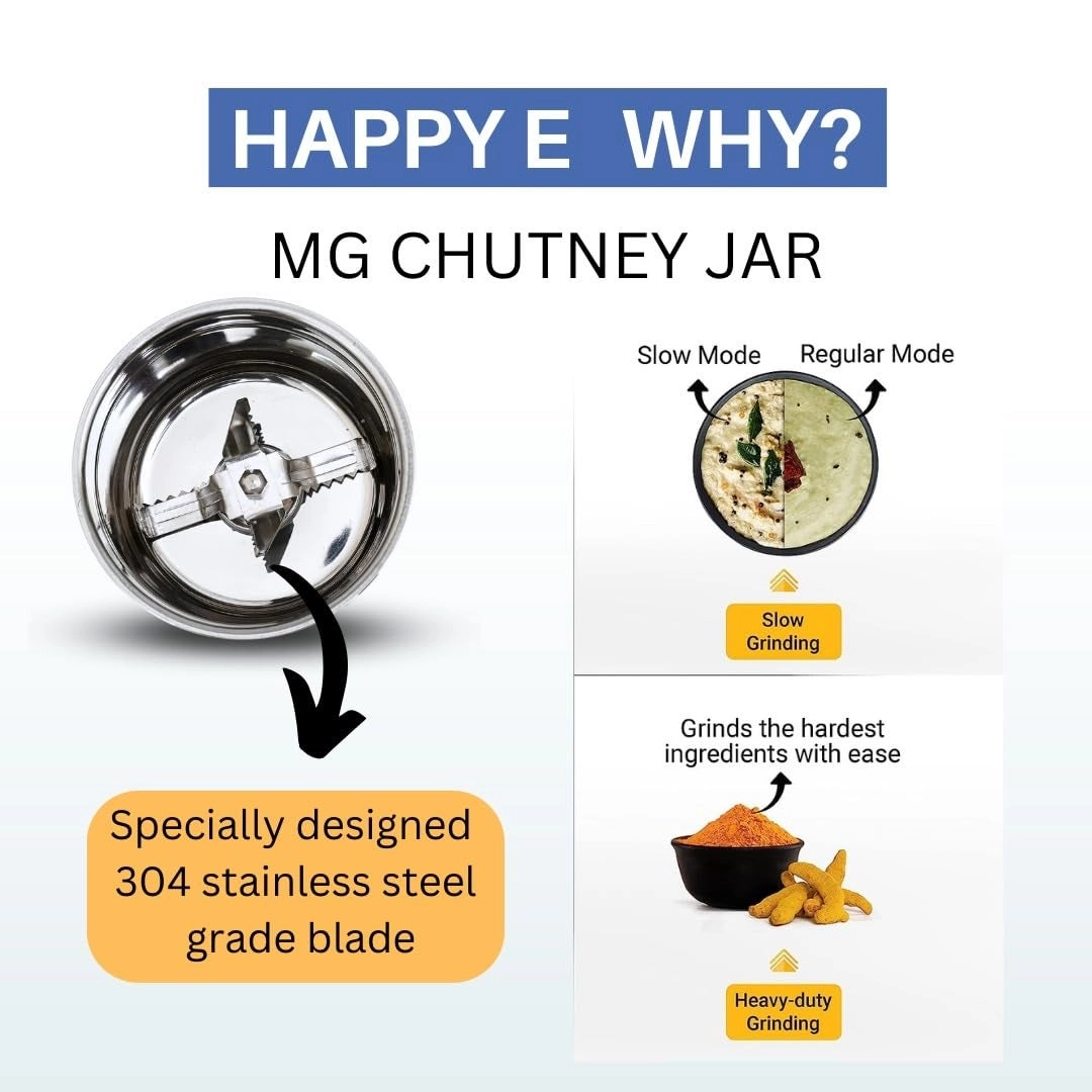 Mixer Grinder Chutney Jar - 400 ml