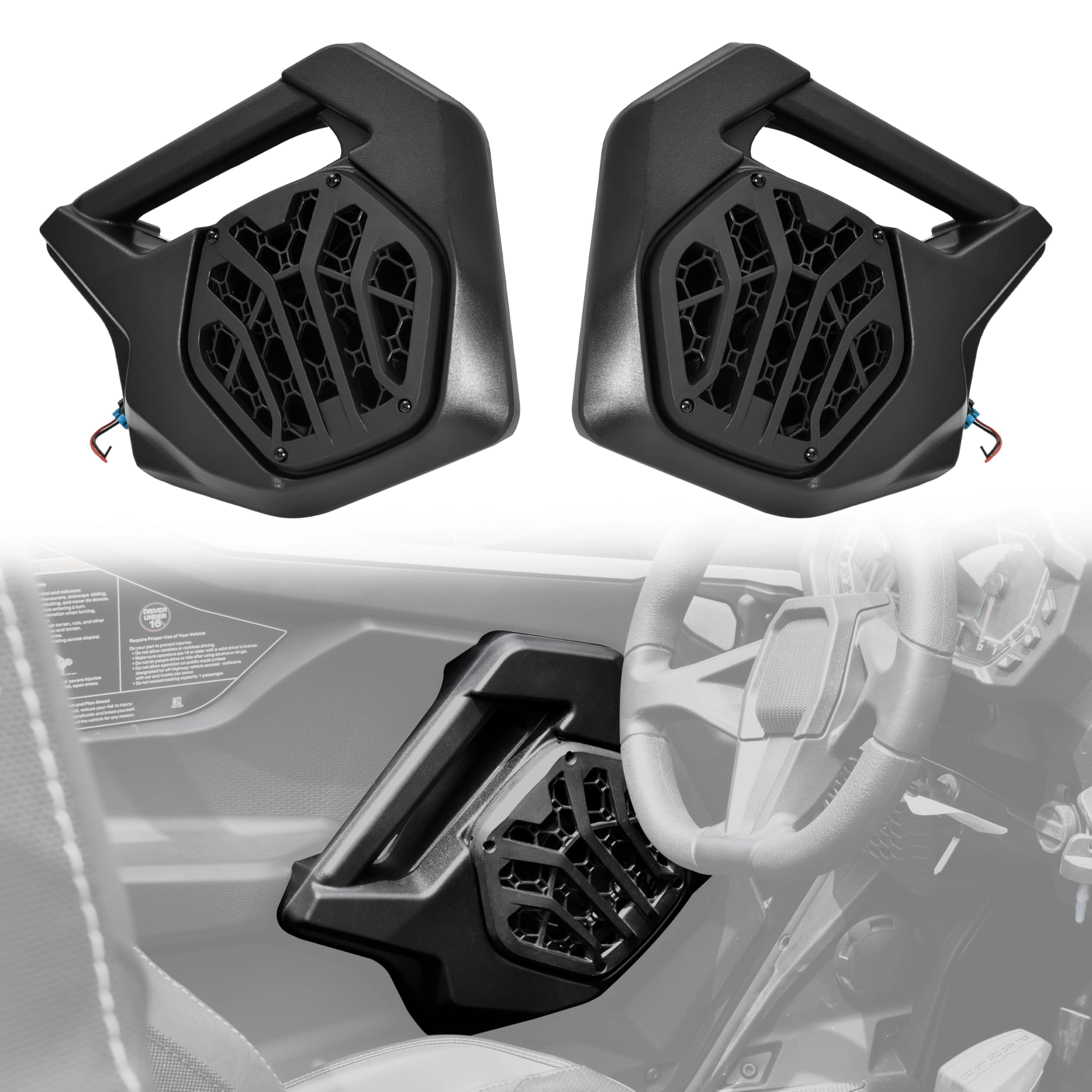 SLORIMOD Door Speaker Pods Speaker Enclosure Holders - 6.5"