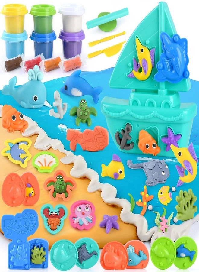 Play Ocean Color Dough Kit - 3 4 5 6 Year Old