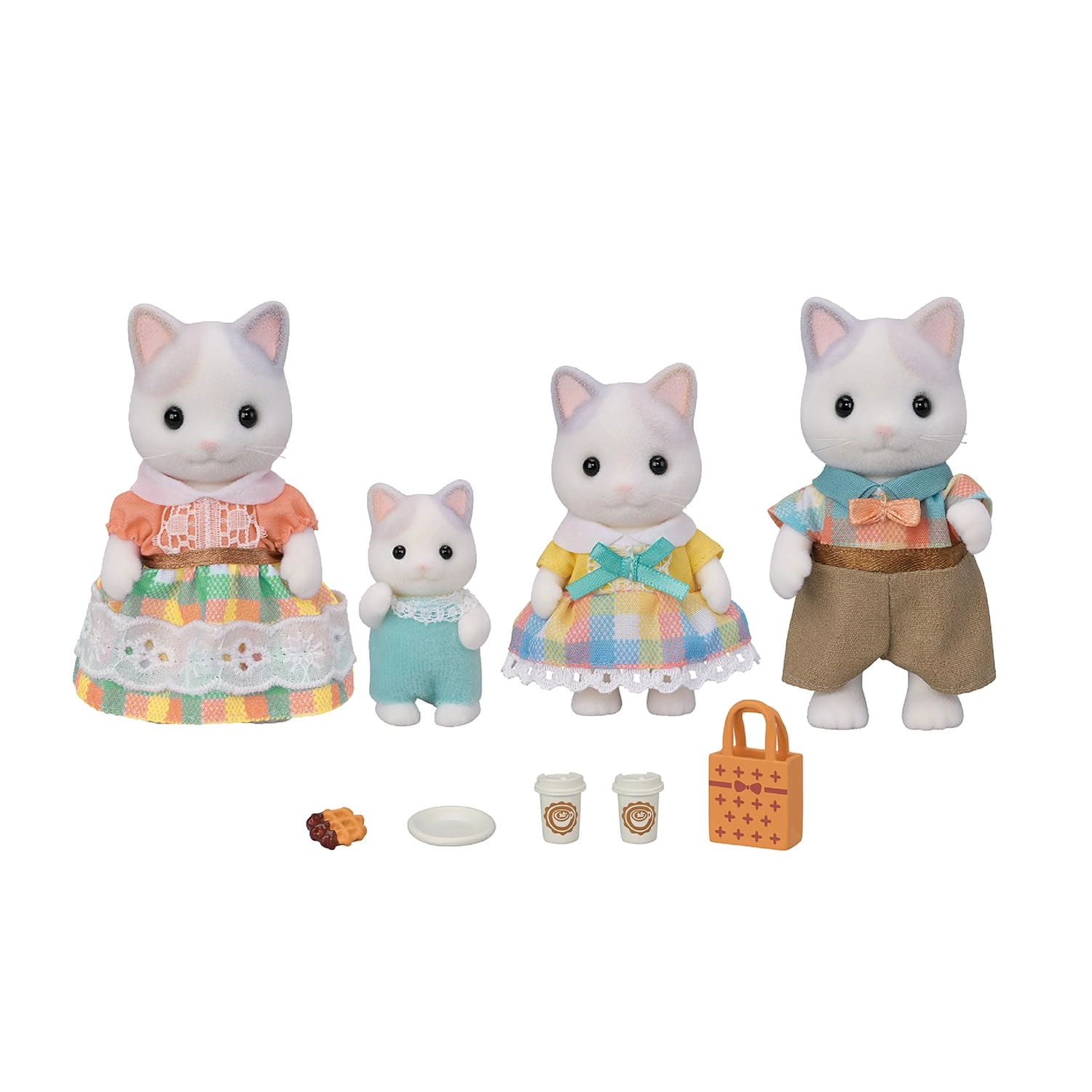 Calico Critters Latte Cat Family (CC2161) 4 pcs