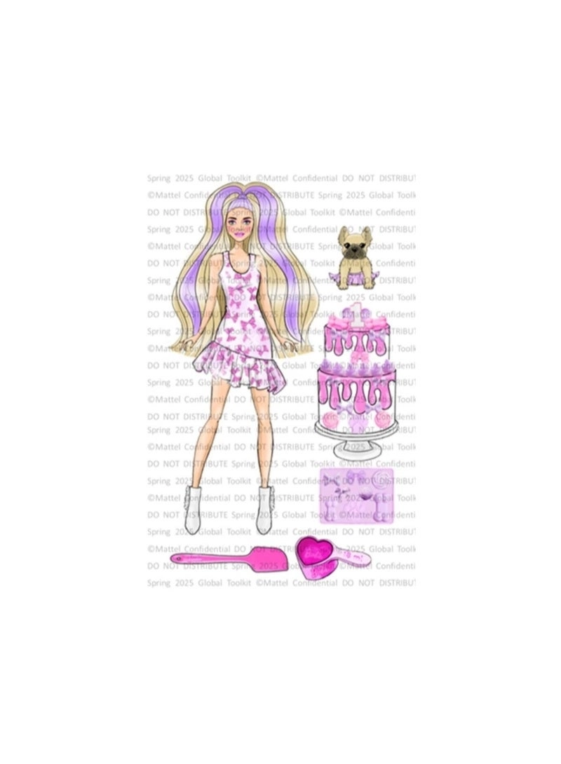 Birthday Bows Doll - 10 Surprises Colour Changing Effect Ages 3+