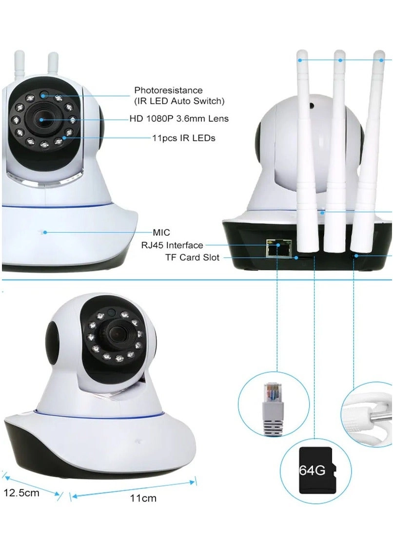 Smart Baby Monitor - 1080P HD Wi-Fi Night Vision
