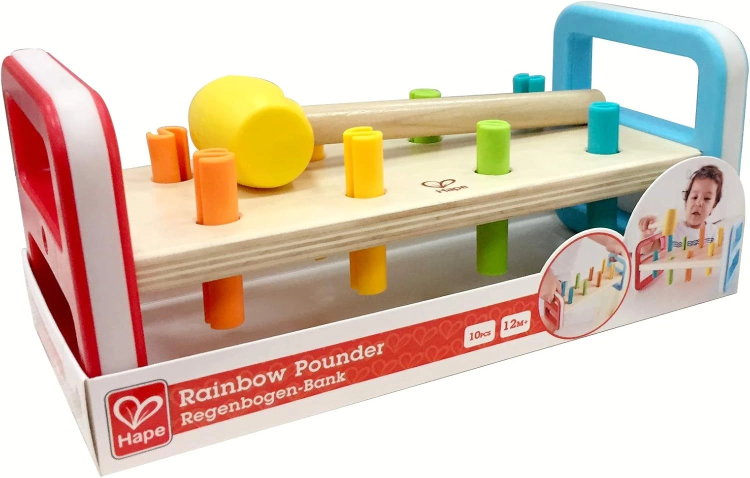 Rainbow Pounder - 12 months - 5 years 10 pieces