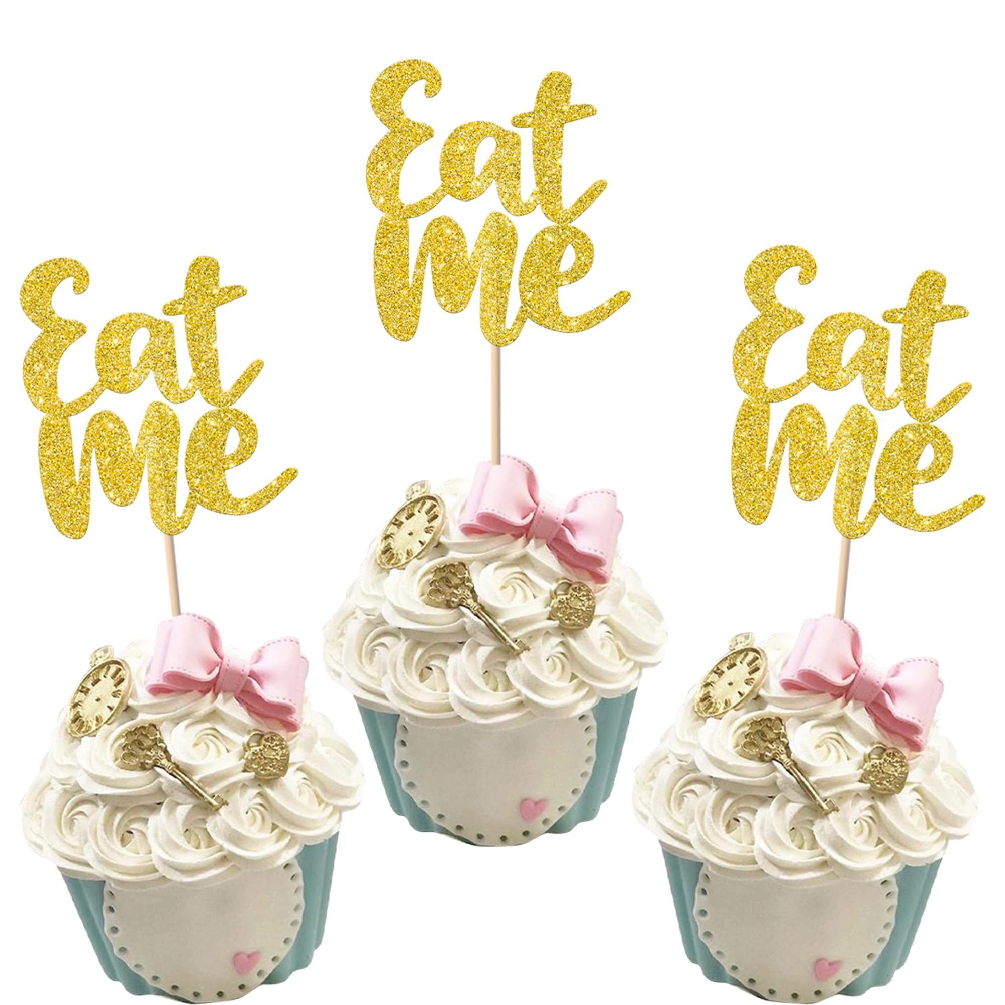 xsstarmi Eat Me Cupcake Toppers - 24 Pack Birthday