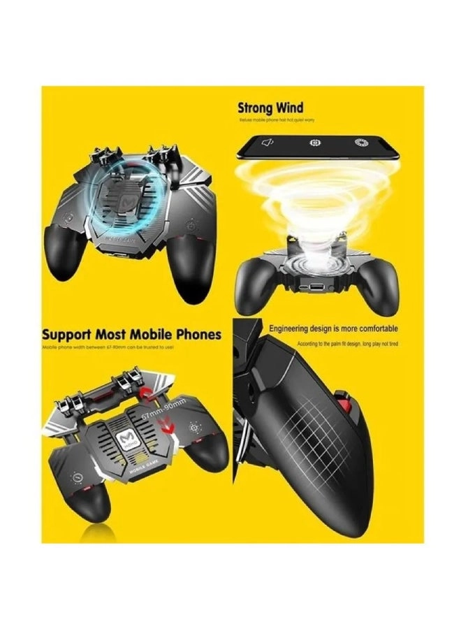 AK-77 - Black Fan + Finger Gloves - 1 Pair Touch Trigger