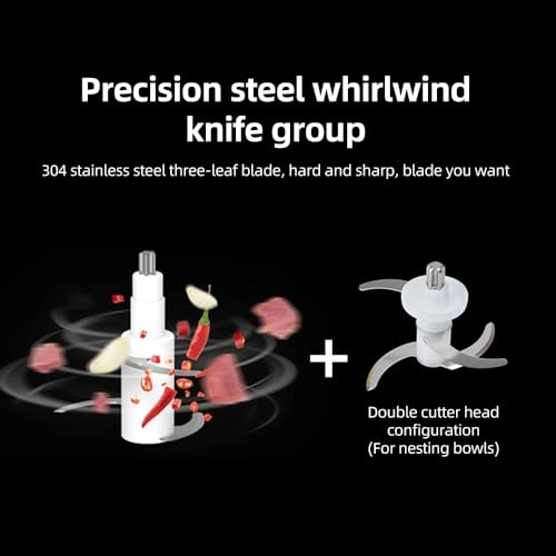 Multifunctional Vegetable Chopper - 240ml built-in 2*1500mAh battery