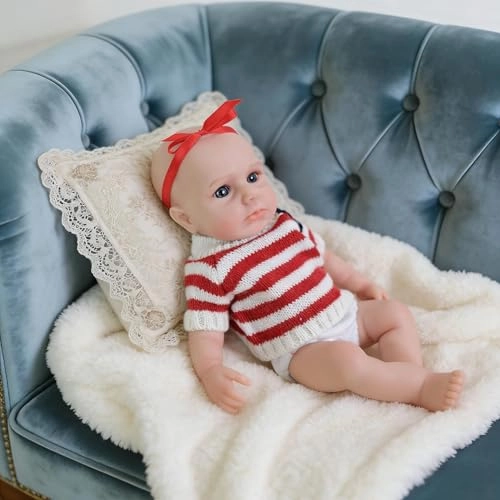 Loulou Awake Reborn Baby Doll - 12 inch Full body silicone Ages 3+