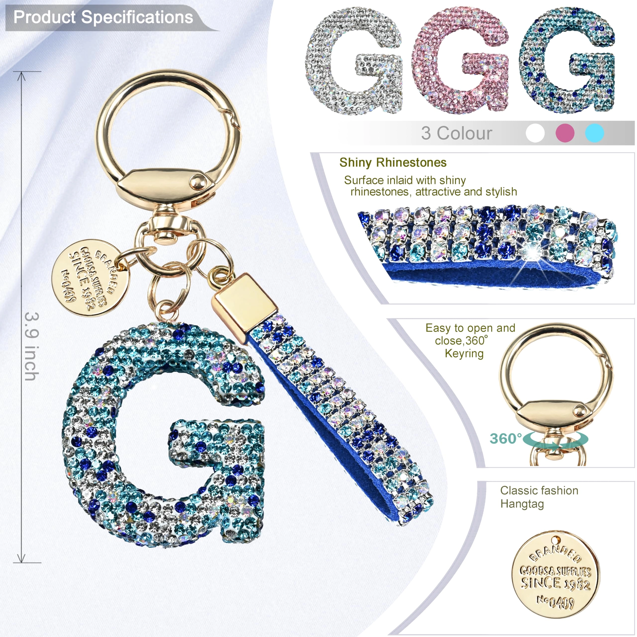 Initial Letter Keychain - Letter