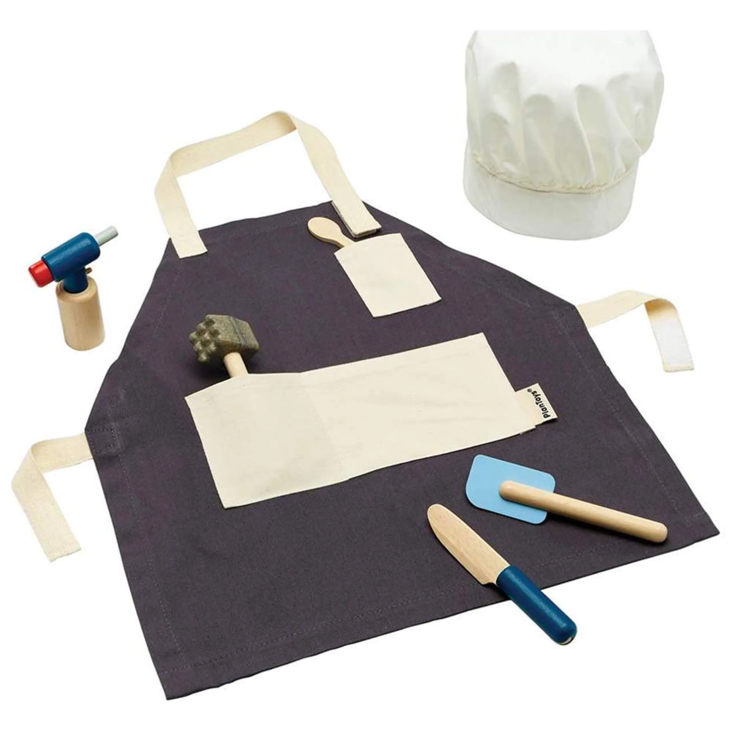PlanToys Chef Playset - Wooden 7 pcs (KETP-3710)