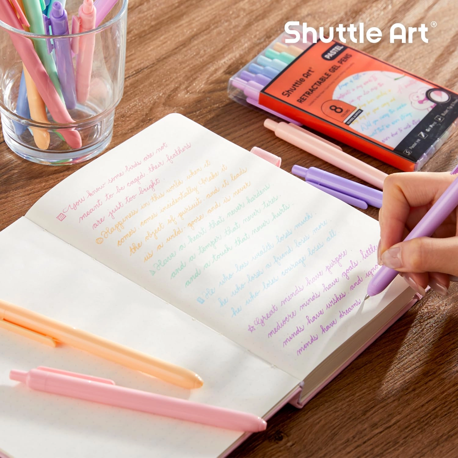 Retractable Gel Pens - 8.0 count 0.5mm