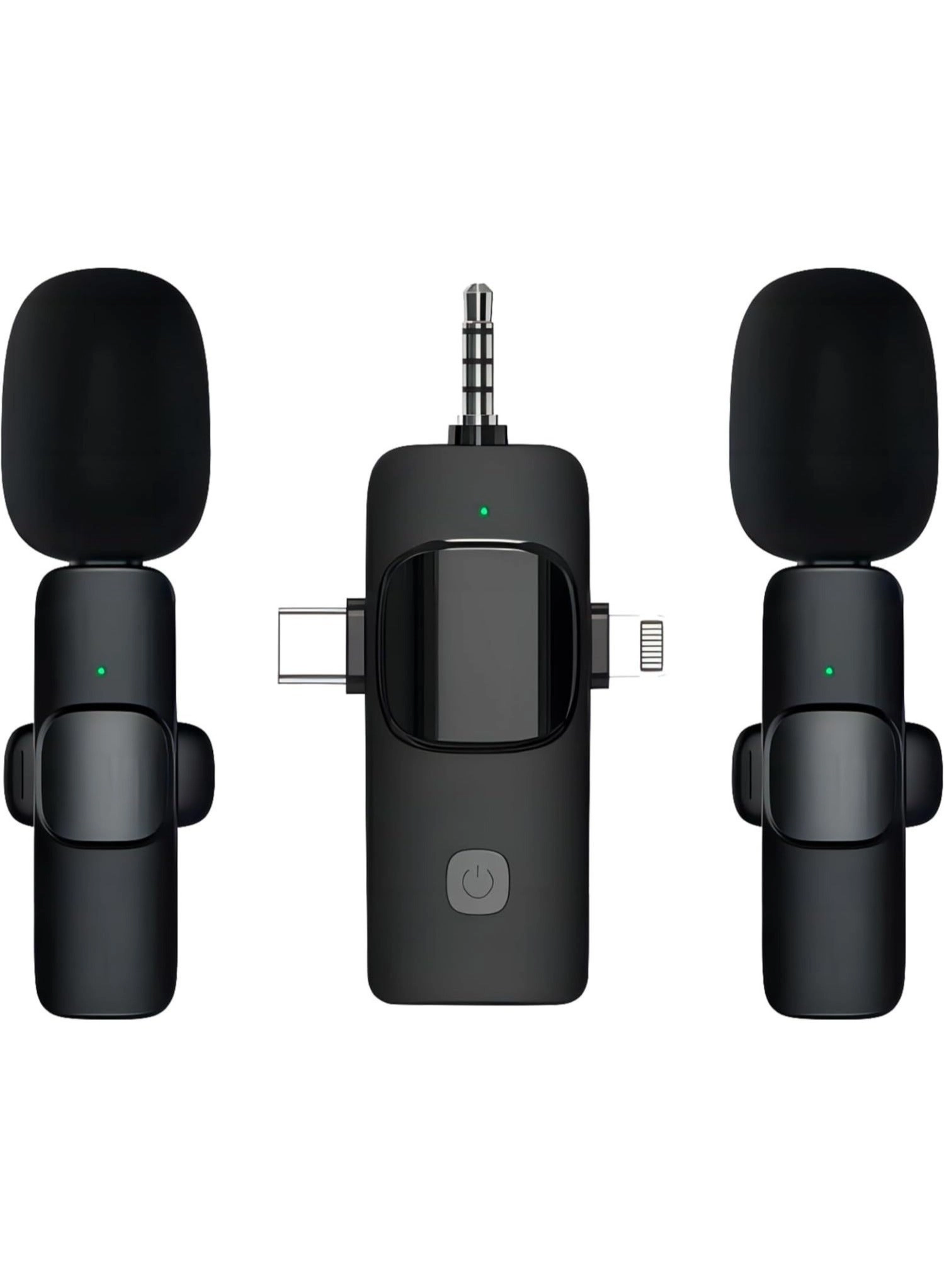 OULIYO k15 Wireless+Lightning+USB+3.5mm-Mini-Jack Microphone