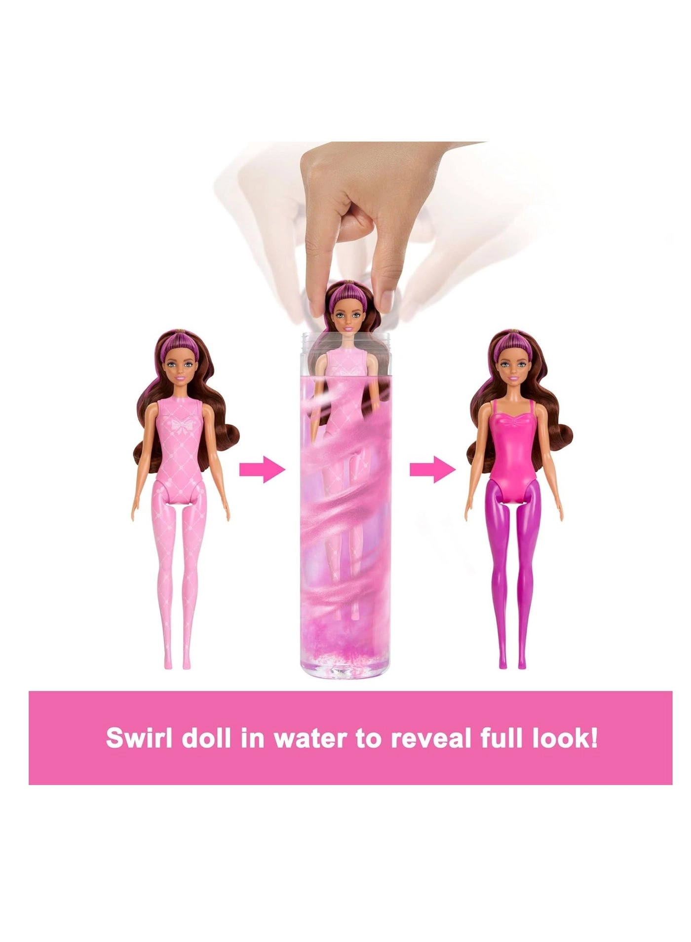 Barbie Color Reveal Ballerina - 6 Surprises Color Change Ages 3+