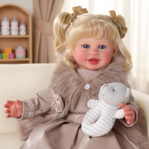 BABESIDE Kelly Reborn Baby Doll - 20 Inch Blonde Hair Ages 3+