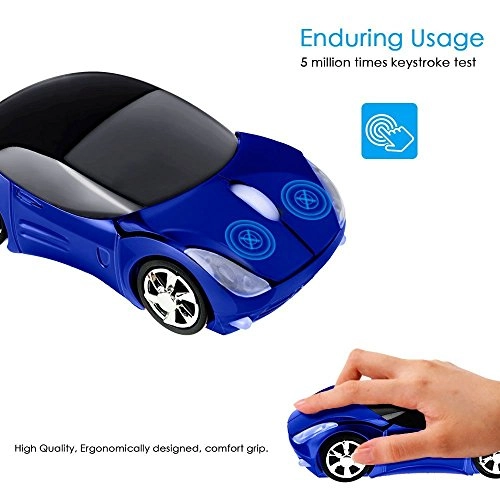 Car Shape Ergonomic Optical Mouse - Wireless