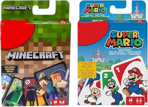 Super Mario - Card Game + Minecraft - Card Game