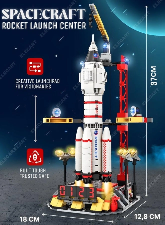 Space Rocket Launch Control Center - Mars Rover Satellite Astronaut