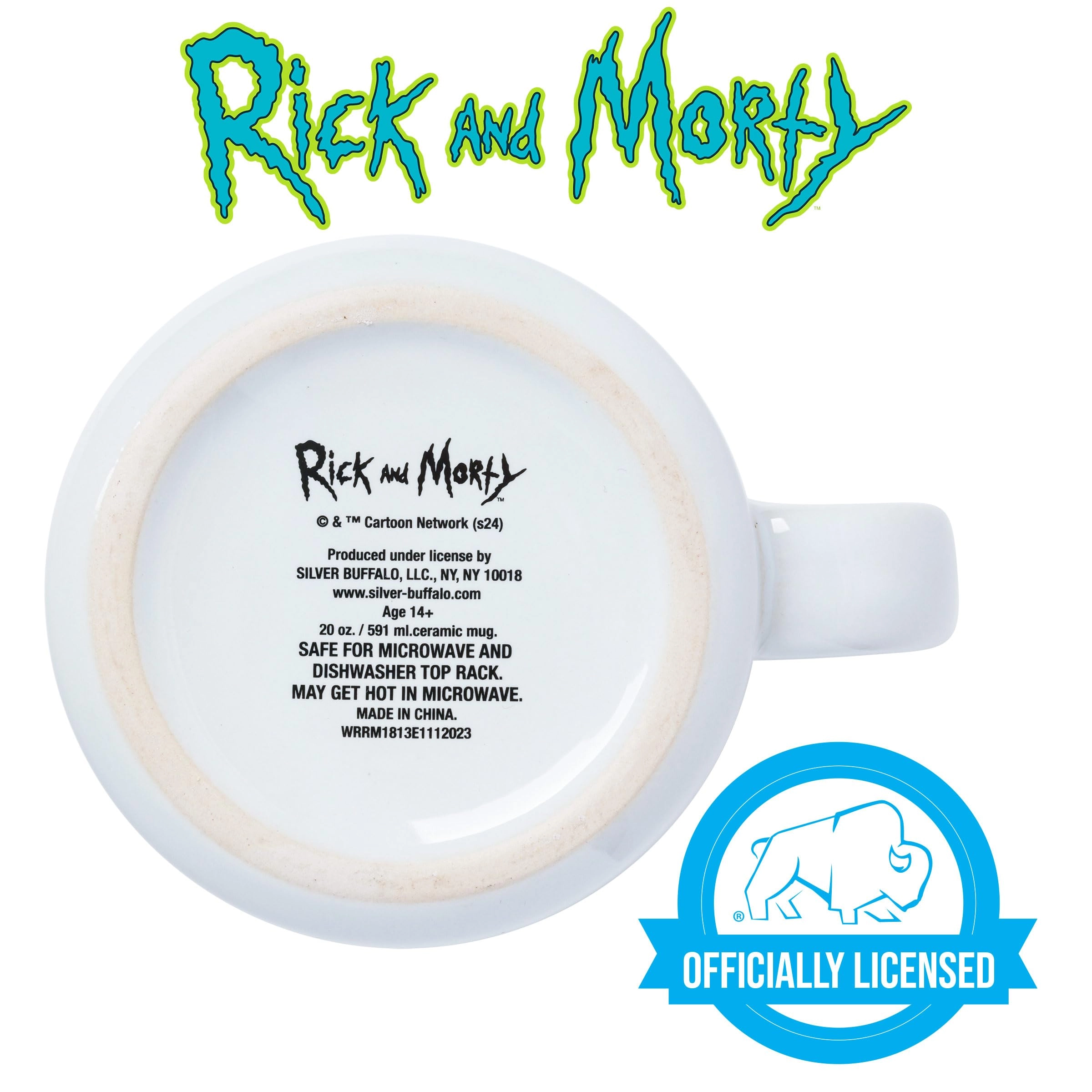 Rick and Morty Intense Scene Ceramic Camper Mug