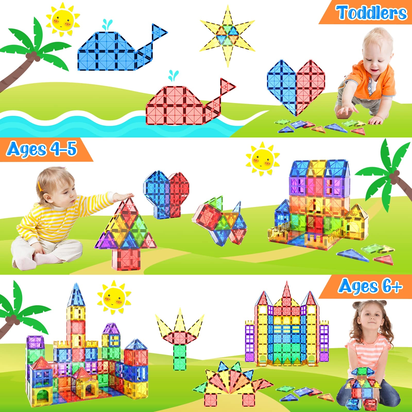 Magnetic Tiles - 40 pcs