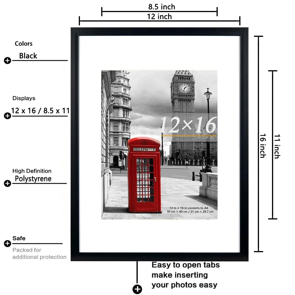 Single Picture Frame - 12x16 1.0 Count
