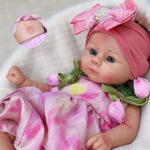Reborn Baby Doll - 18 inch Silicone Full Body Ages 3+